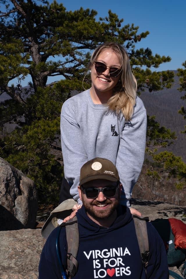 weston and abby hiking old rag