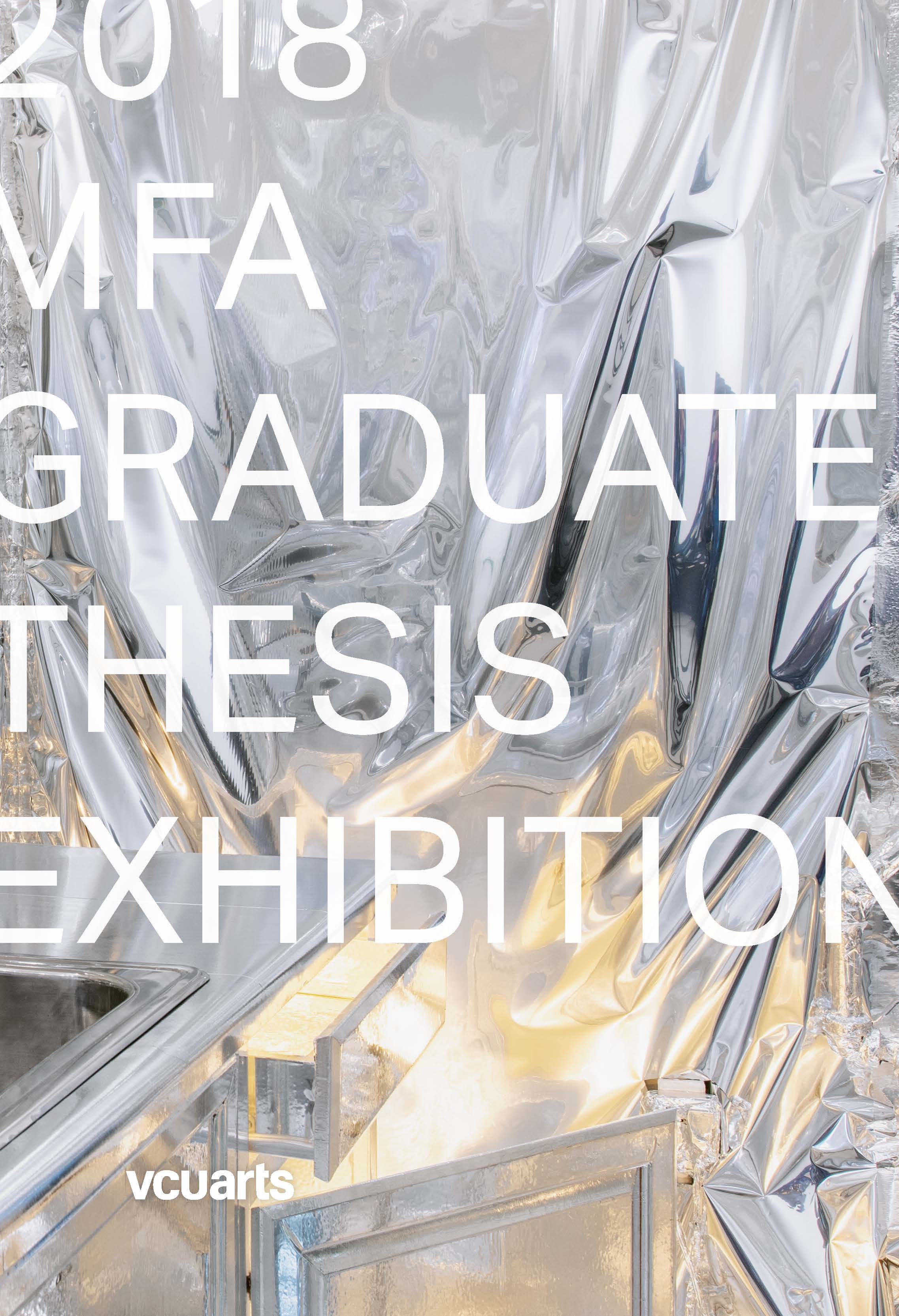 Cover of the 2018 MFA Graduate Thesis Exhibition catalog