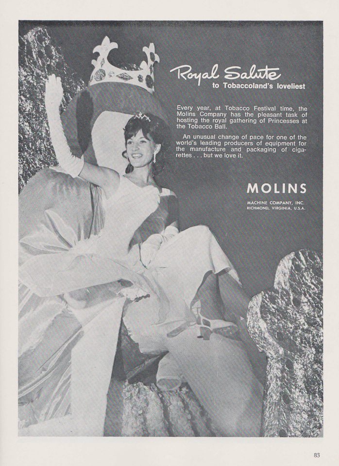 magazine ad with woman smiling