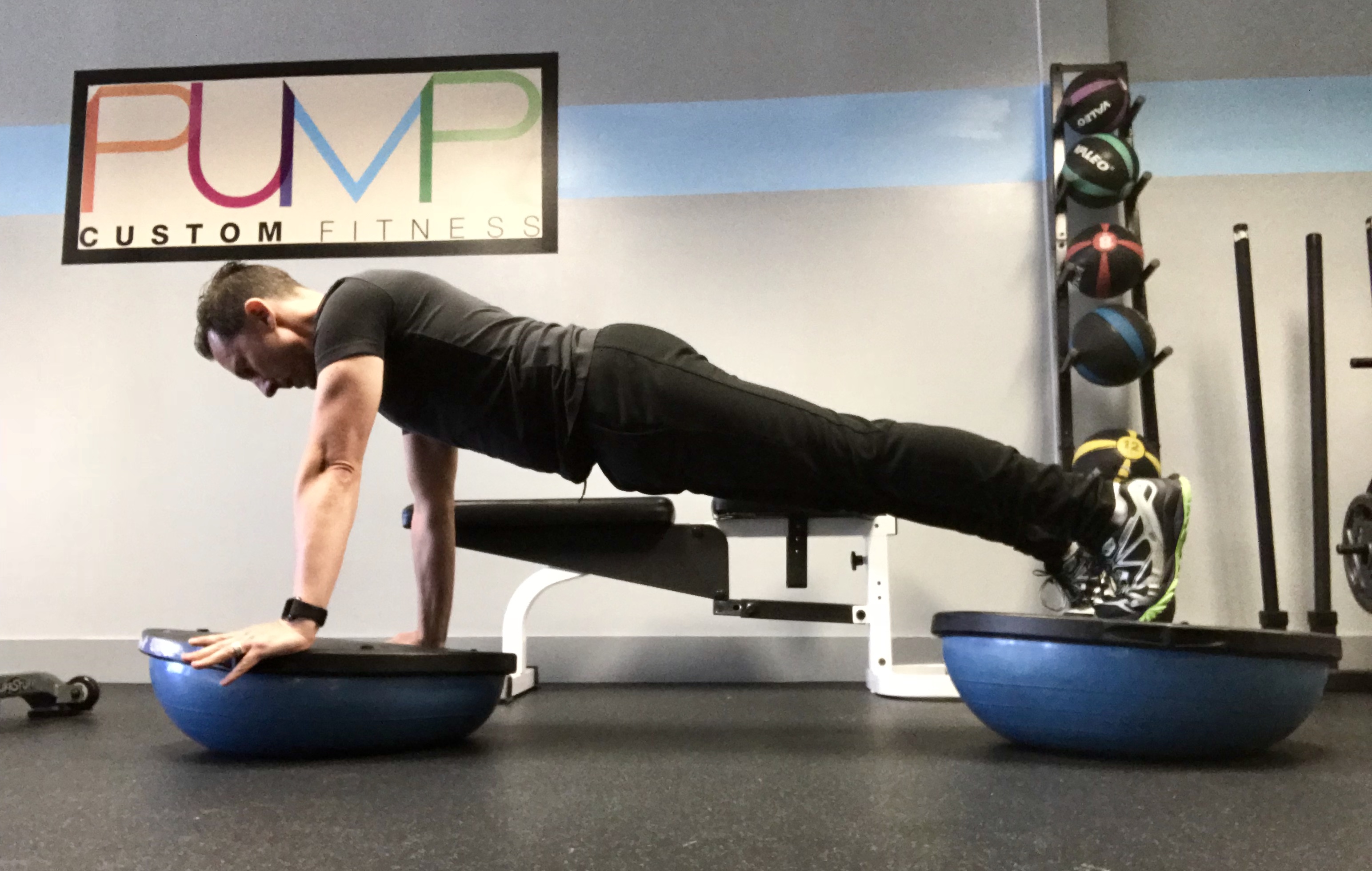 man performing plank