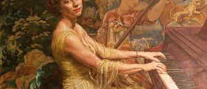 Mary Anne Rennolds portrait playing piano