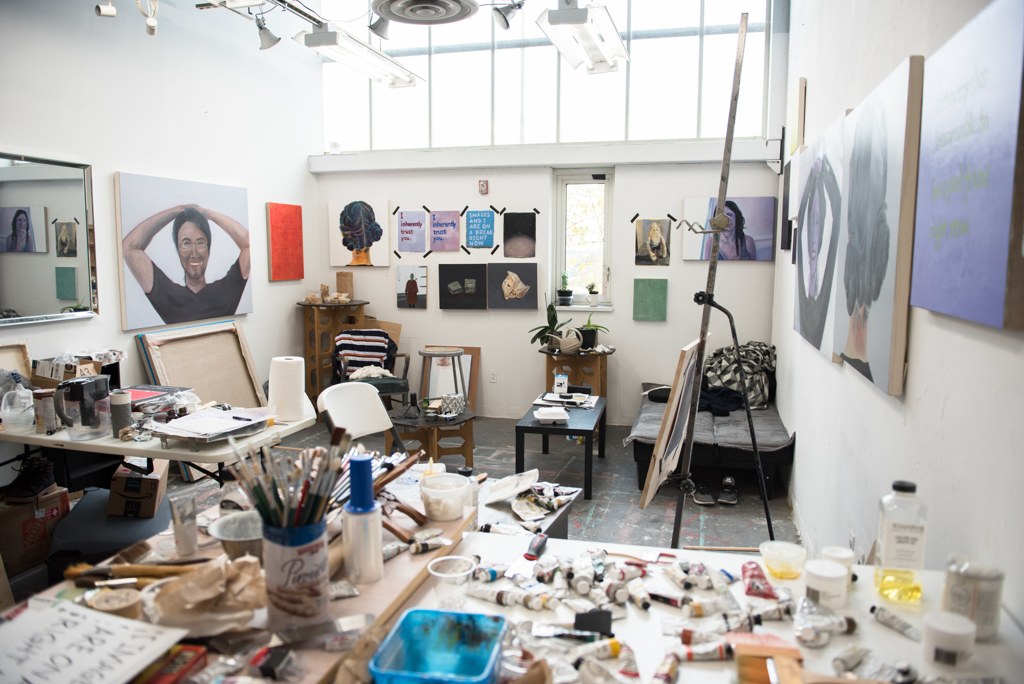 example of a graduate studio space at v c u