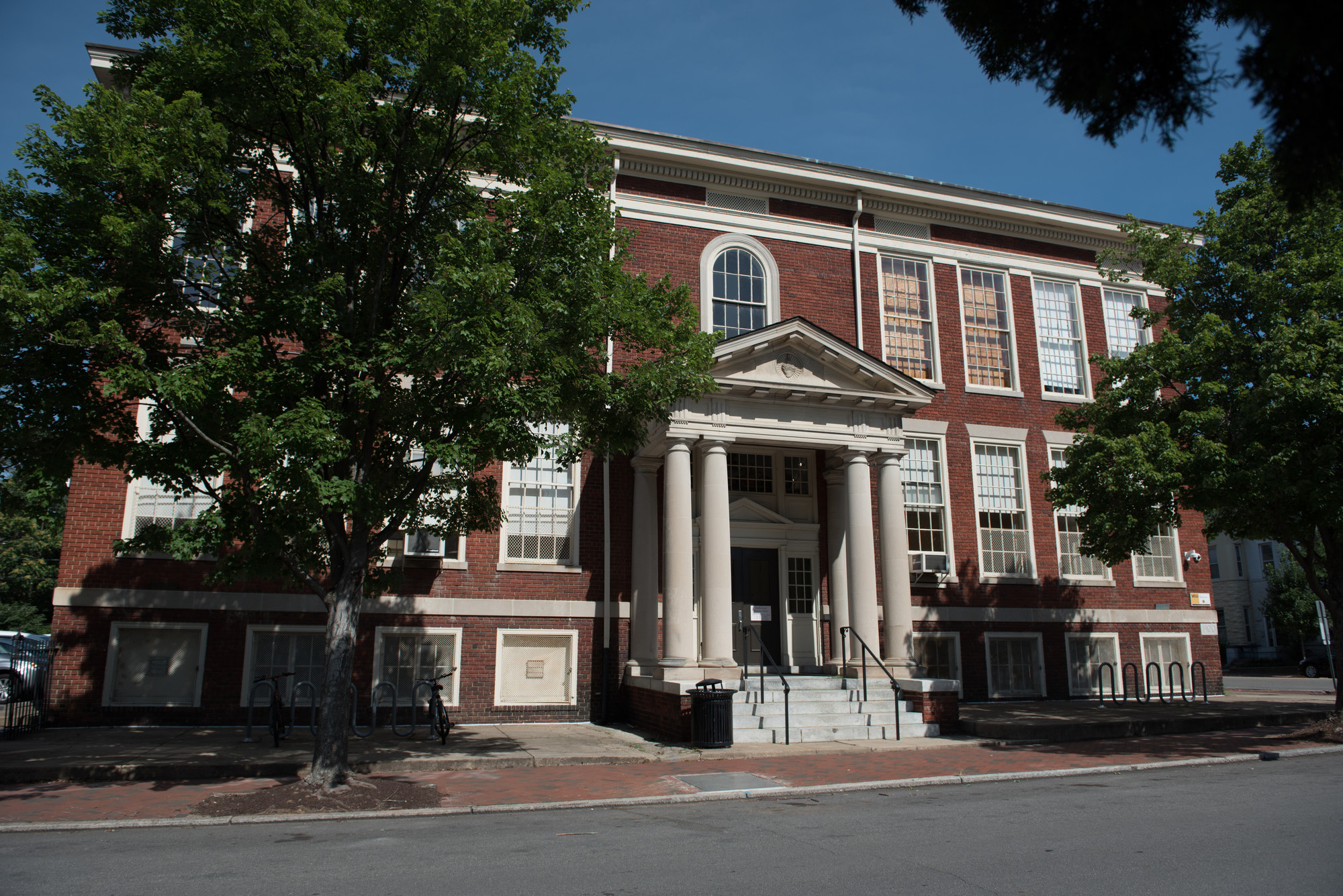 Exterior of the VCU Dance Center, which houses seven studios for the Department of Dance + Choreography, located on the Monroe Park Campus.