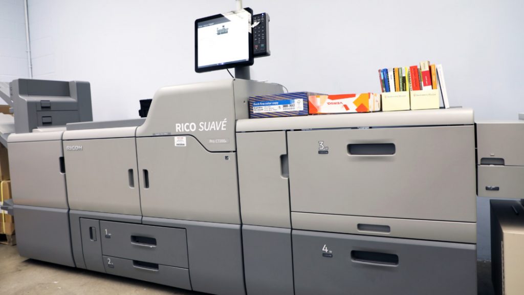 photo of a large format laser printer