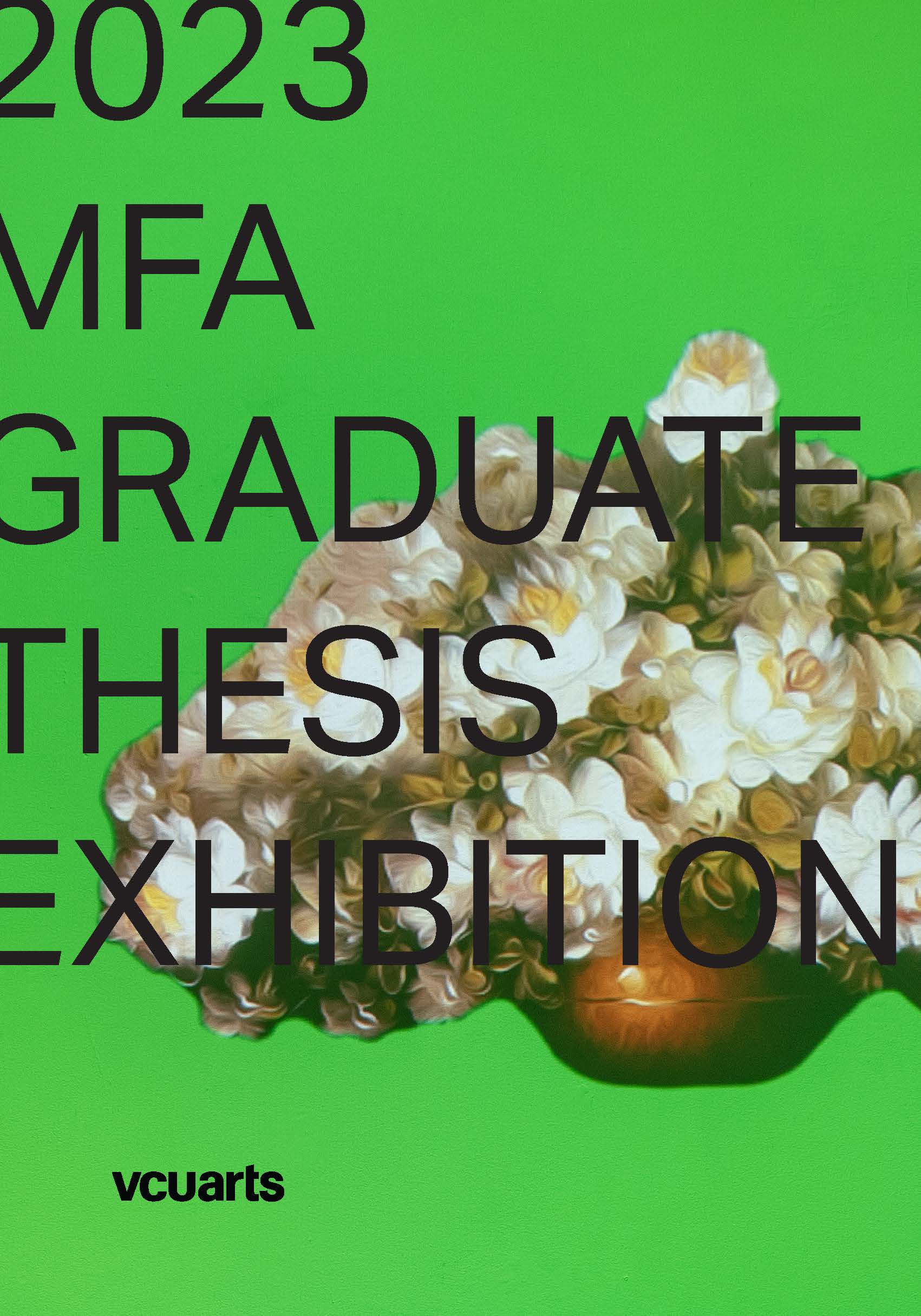 Cover of the 2023 MFA Thesis exhibition catalog