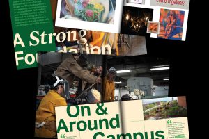 Spreads from the undergraduate viewbook