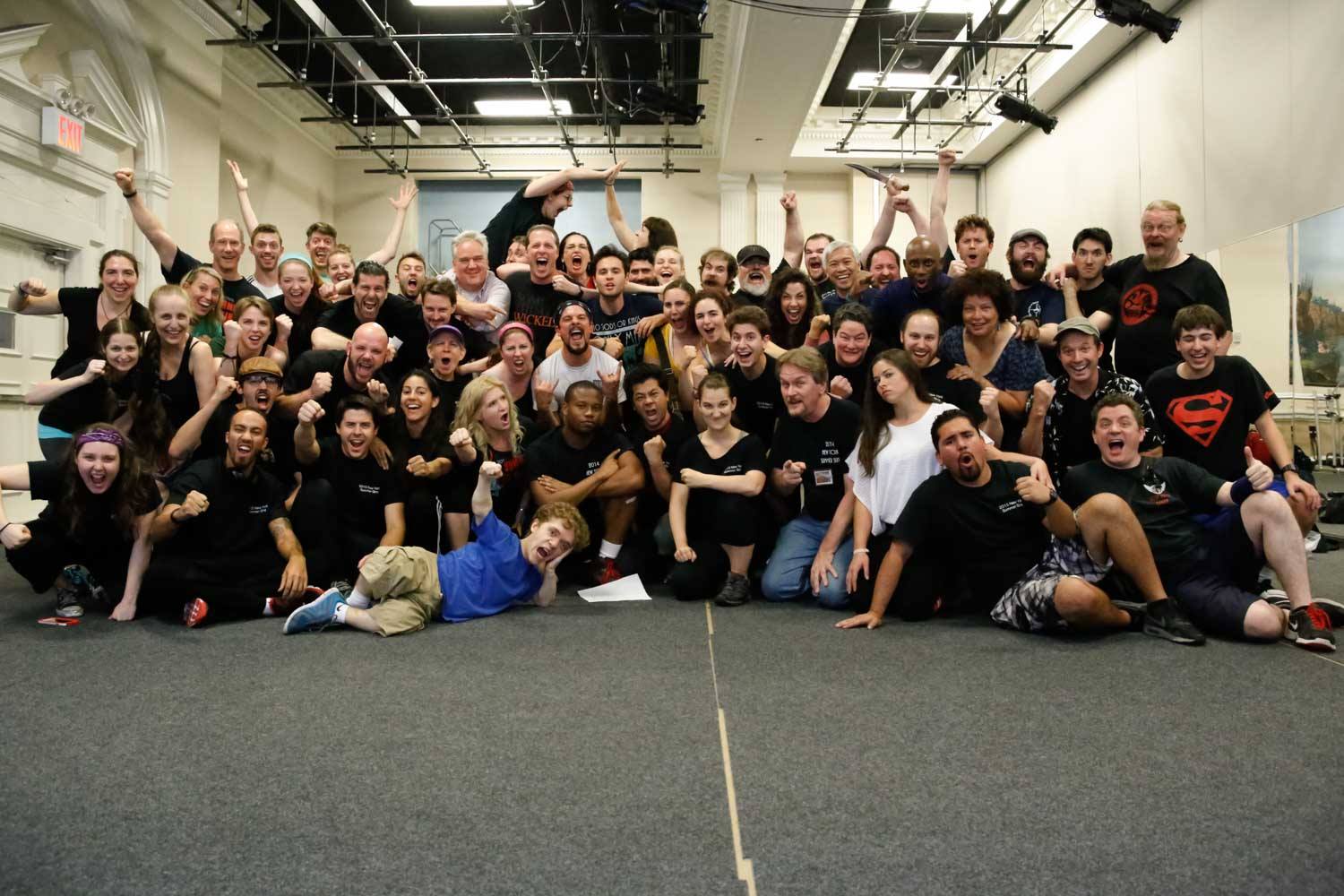 group of people posing together