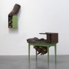 brandon ndife art piece green table sculpture