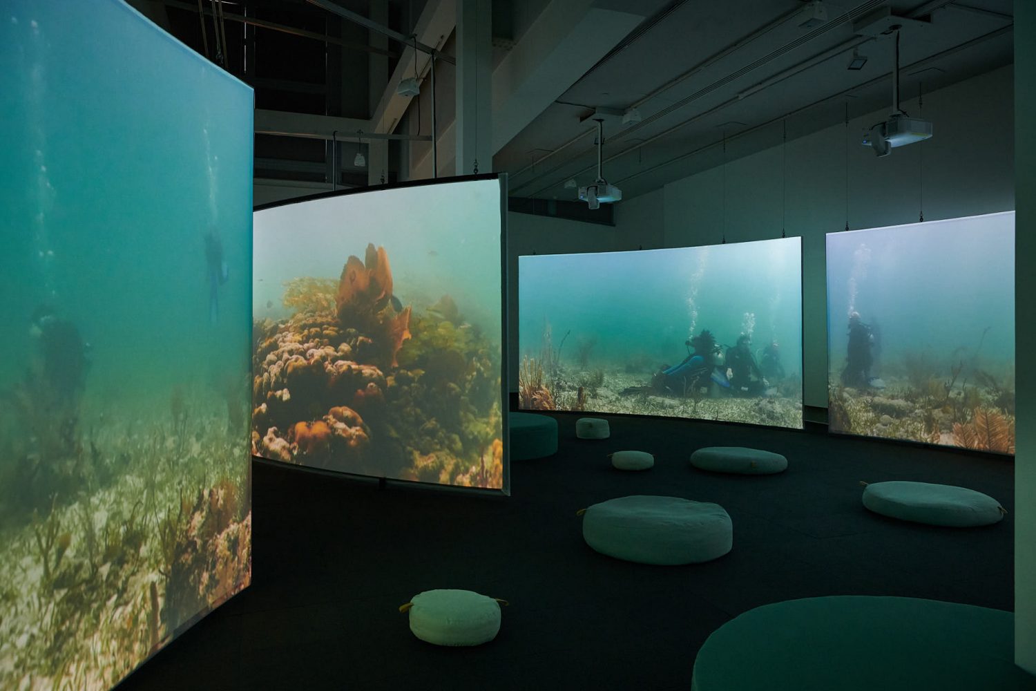 Meditation Ocean Constellation, Meditation Ocean, installation view at the Wexner Center for the Arts. Photo: Stephen Takacs
